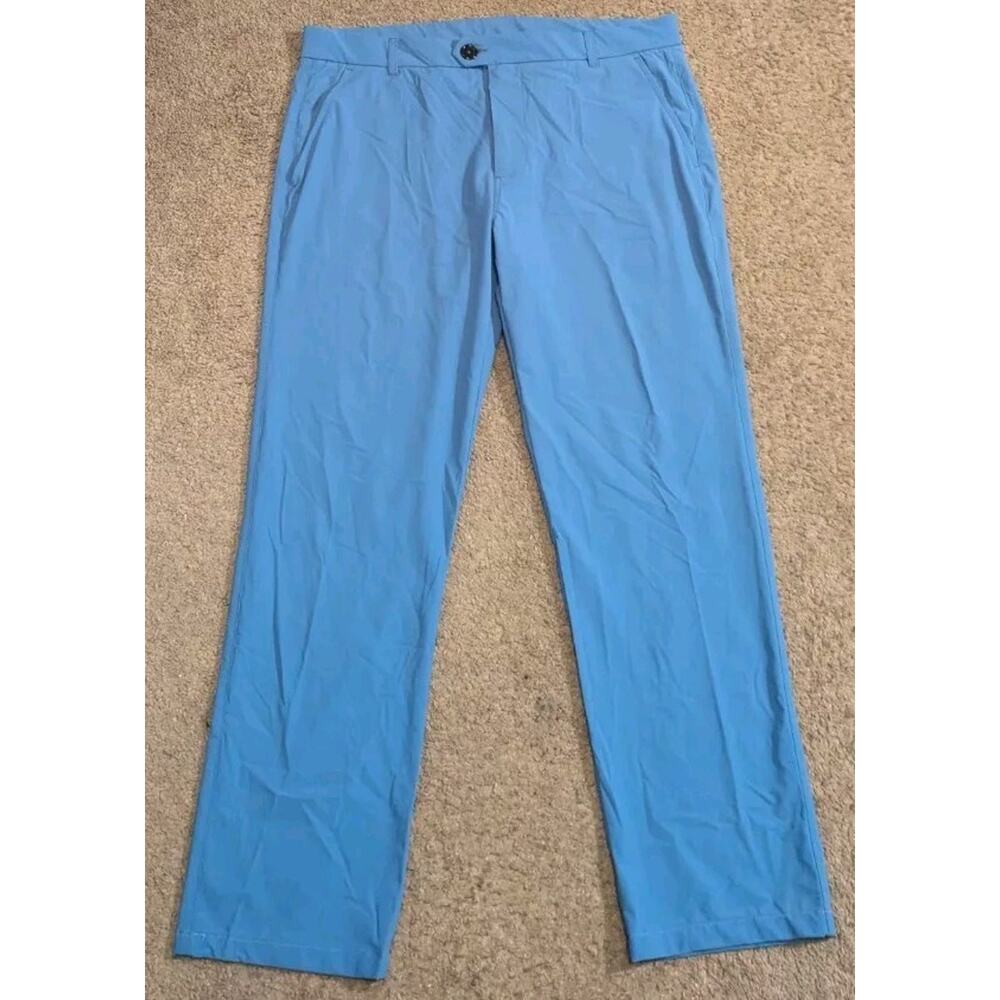 Greyson Montauk Trouser Blue Golf Pants Men's Size 35x29